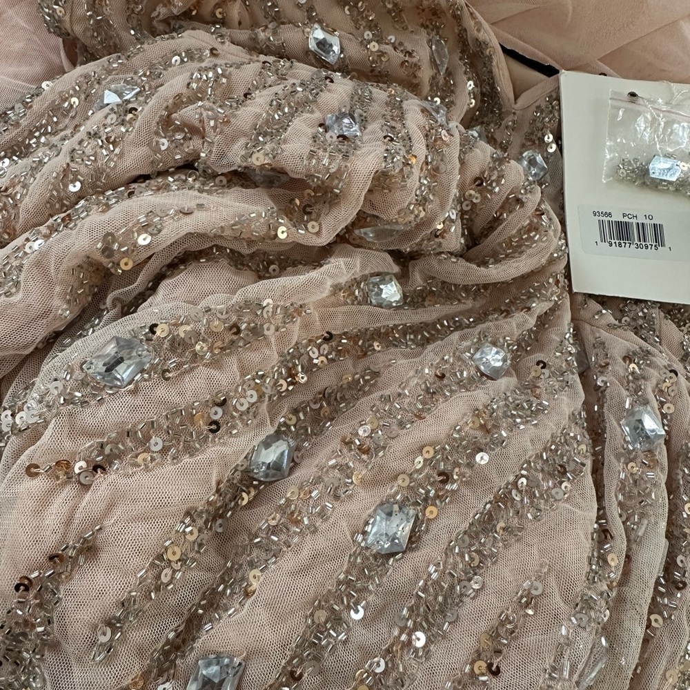 (✔️#39/51/41/46❤️ BNWT Mac Duggal Sequin Tulle sleeveless formal gown - Picture 11 of 16